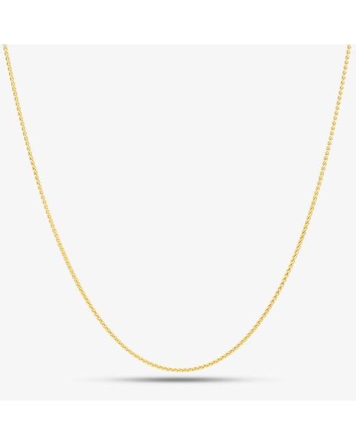 T.H.Baker Metallic 9Ct Inch Mini Spiga Chain 1.10.5004