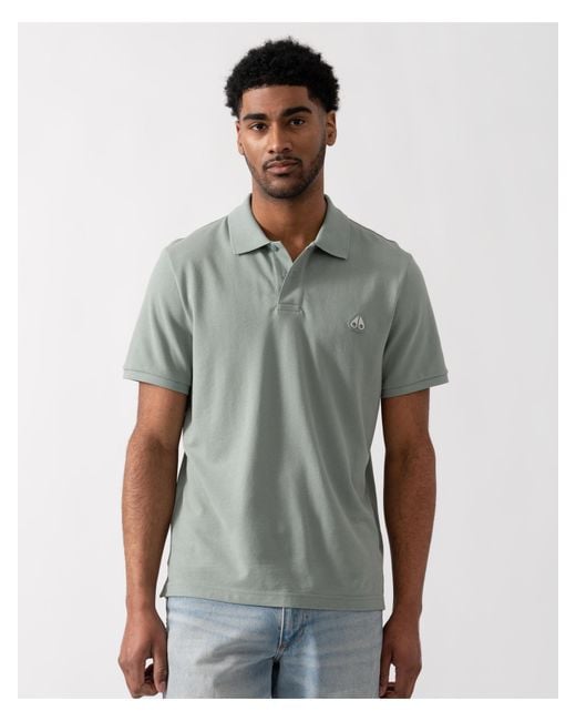 Moose Knuckles Green Polo Shirt