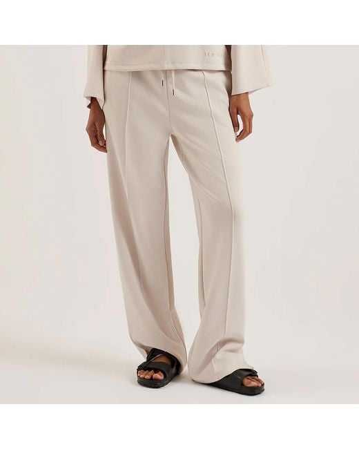 Ted Baker Natural Ivory Nowell Split Hem Jogger