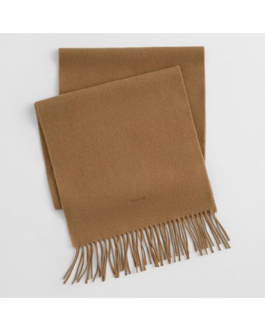 Gant Brown Light Wool Scarf