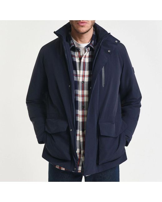 Gant Blue Double Mid Length Jacket