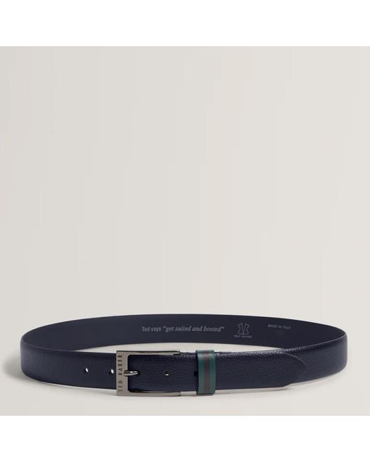 Ted Baker Blue Kendon Leather Belt