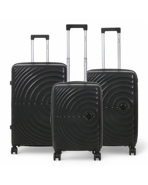 Infinity Luggage Black Snowball Expandable Hard Shell 8 Wheels Suitcase