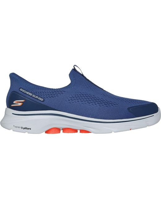 Skechers Blue Go Walk 7 Easy On Evolution Trainer