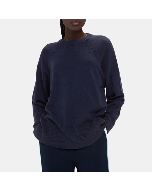 Whistles Blue Ultimate Cashmere Crew Jumper