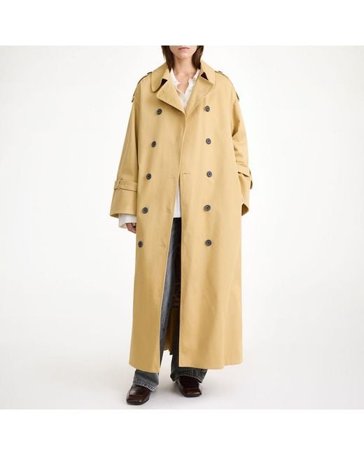 By Malene Birger Natural Alanis Oversized Trench Coat