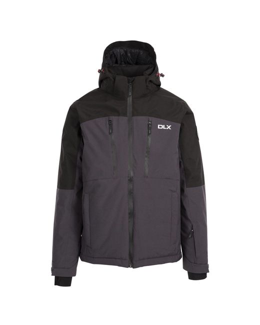 Trespass Black Ski Jacket Nixon Polyester Dark