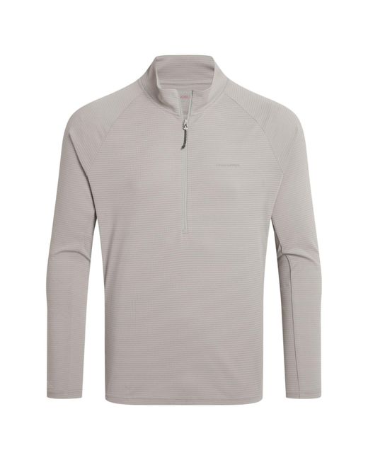 Craghoppers Gray Pullover Recycled Polyester Parchment