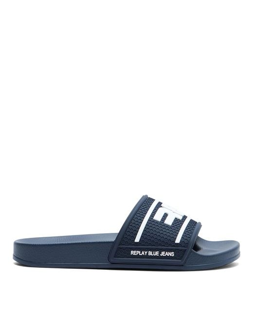Replay Blue Logo Sliders