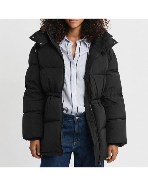 Gant Black Mid Length Down Jacket