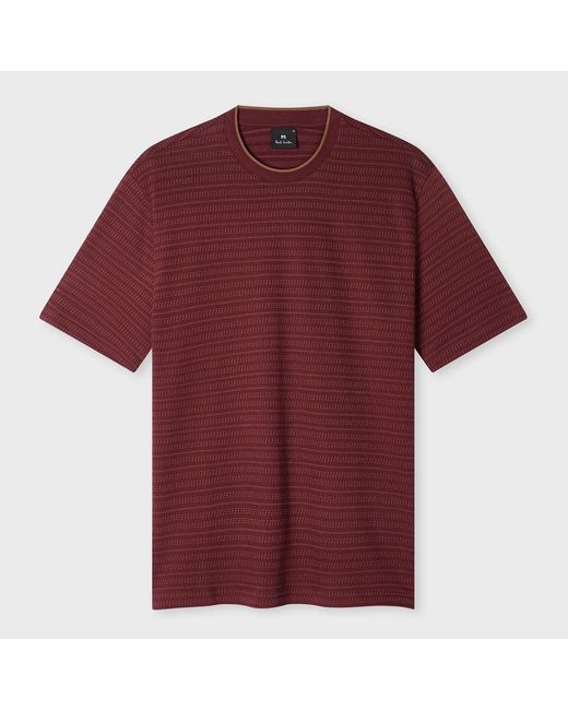 Paul Smith Red Patterned T-Shirt