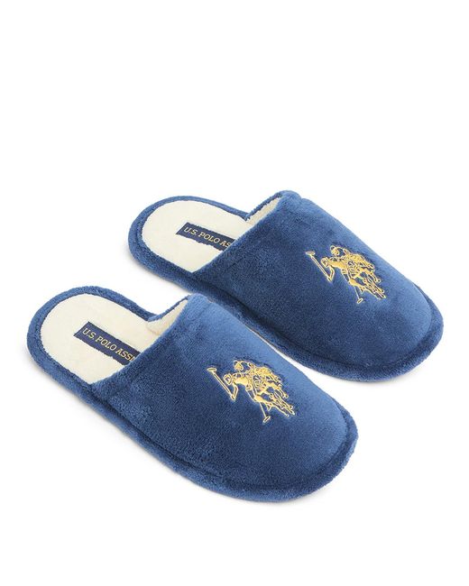 U.S. POLO ASSN. Blue Slippers