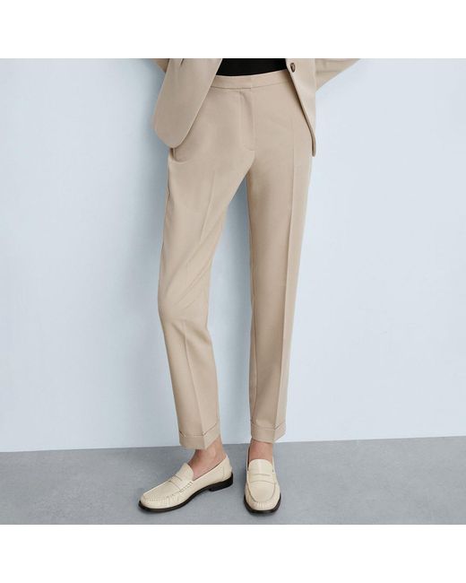 Mango Natural Trousers Boreal