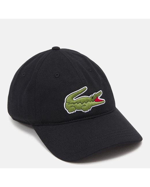 Lacoste Black Embroidered Logo Cap