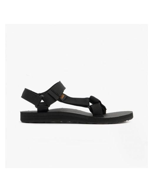 Teva Black Original Universal Flat Sandals