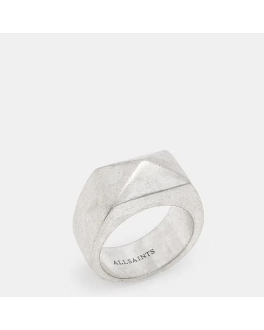 AllSaints White Odell Chunky Ring