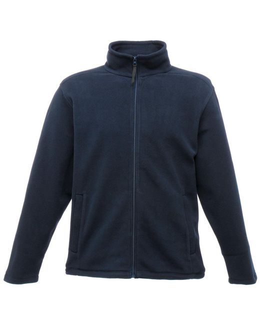 Regatta Blue Plain Micro Fleece Full Zip Jacket (Layer Lite) Dark