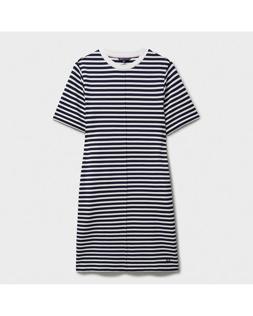 Crew Blue And Striped Shift Dress