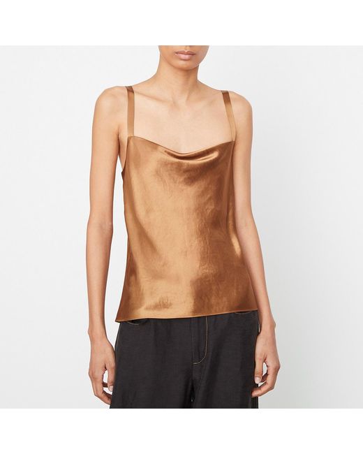Vince Black Bronze Cowl Cami