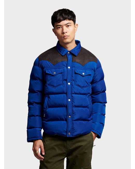 Penfield Blue Primaloft Cord Panel Jacket