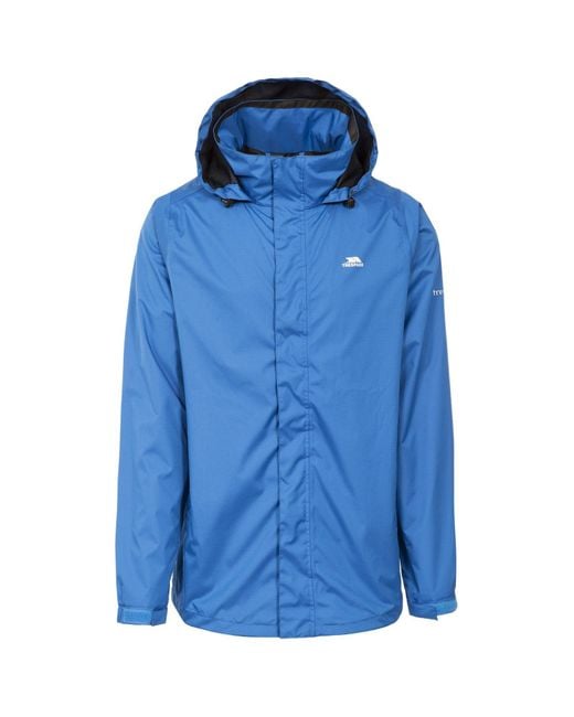 Trespass Blue Waterproof Jacket Fraser Ii Polyester