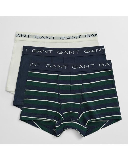 Gant Blue Multi Stripe 3 Pack Trunks