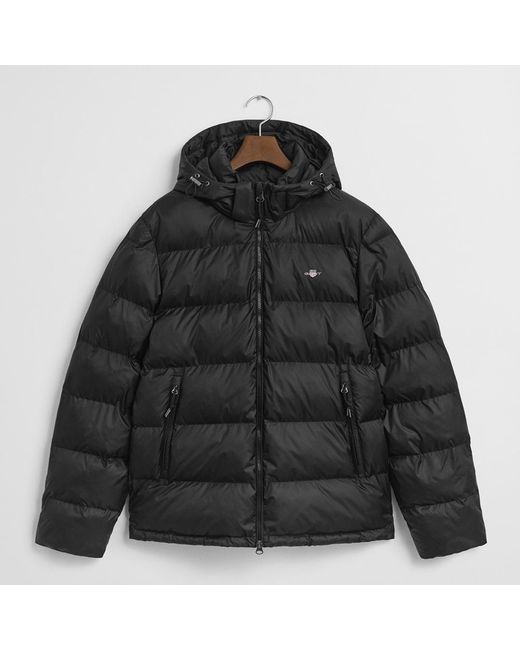 Gant Black Active Cloud Puffer Coat