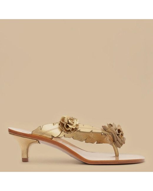 Farm Rio Natural Blooming Kitten Sandal