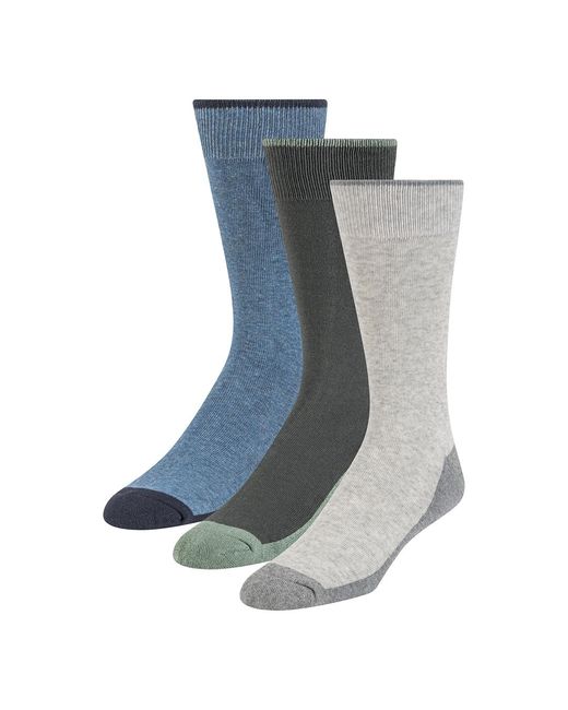 Ted Baker Blue 3 Pack 1/2 Terry Crew Socks