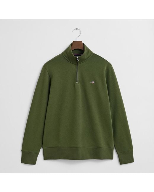 Gant Green Shield Half Zip Jumper
