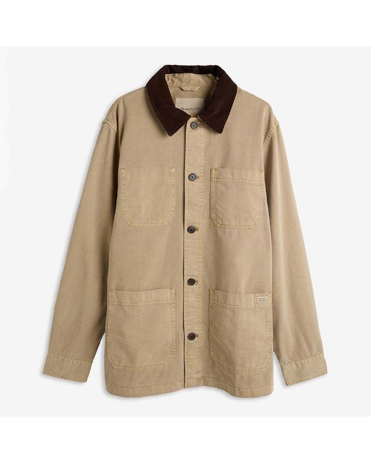 Gant Natural Sand Regular Fit Surplus Overshirt