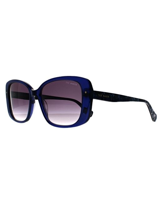 Ted Baker Blue Sunglasses Tb1740 Penelope 657 Gloss Crystal Gradient