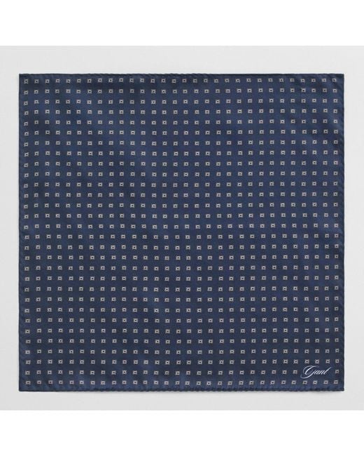 Gant Blue Foulard Print Pocket Square