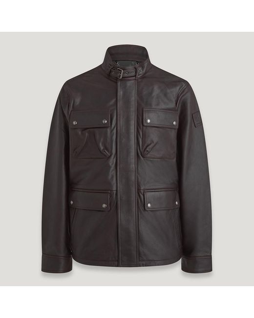 Belstaff Black Grant Leather Jacket