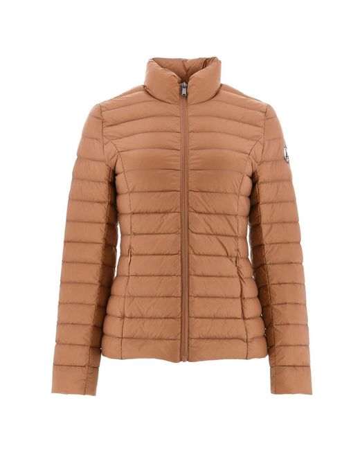 J.O.T.T Brown Cha Noos Down High Neck Jacket Plain
