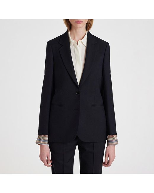 Paul Smith Blue Wool Blazer