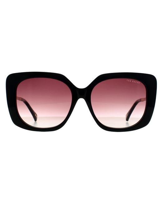 Ted Baker Brown Square Gradient Tb1732 Heather Sunglasses