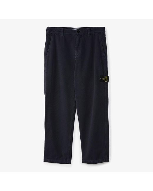 Stone Island Blue Utility Style Trouser