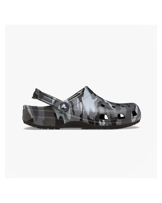 CROCSTM Black Classic Camouflage Clogs