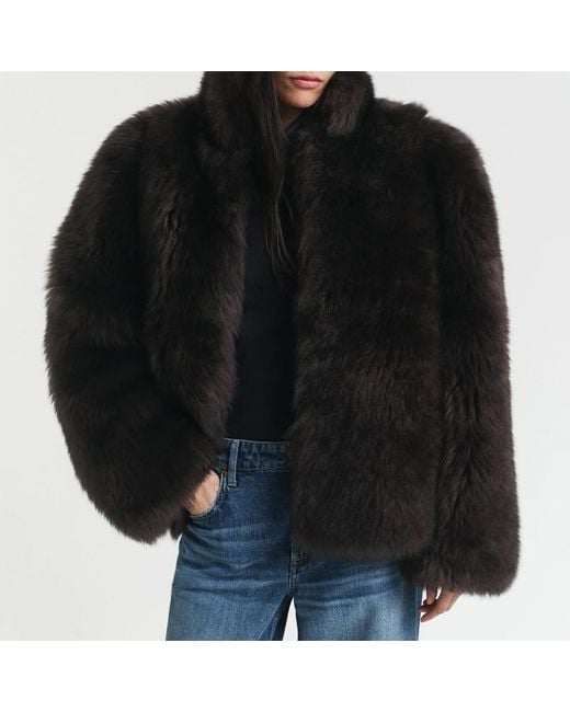 Gant Black Dark Shearling Jacket
