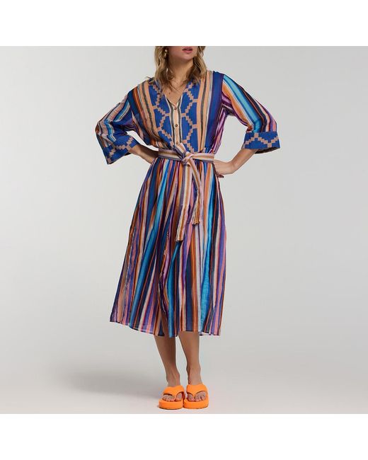Devotion Blue Poisses Dress