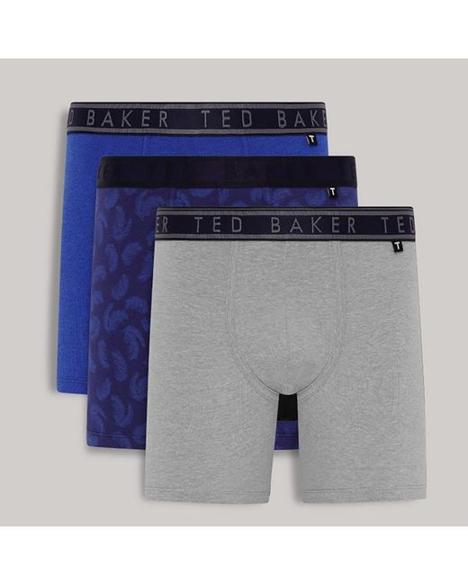 Ted Baker Blue 3-Pack Boxers