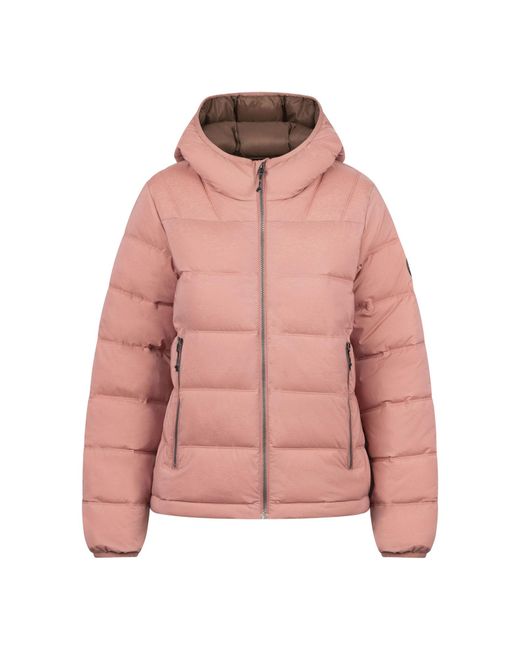 Trespass Pink Hooded Jacket Rollins Polyester Clay
