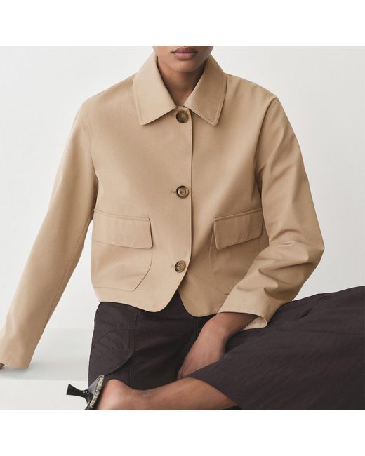 Mango Natural Cotton Jacket With Pockets
