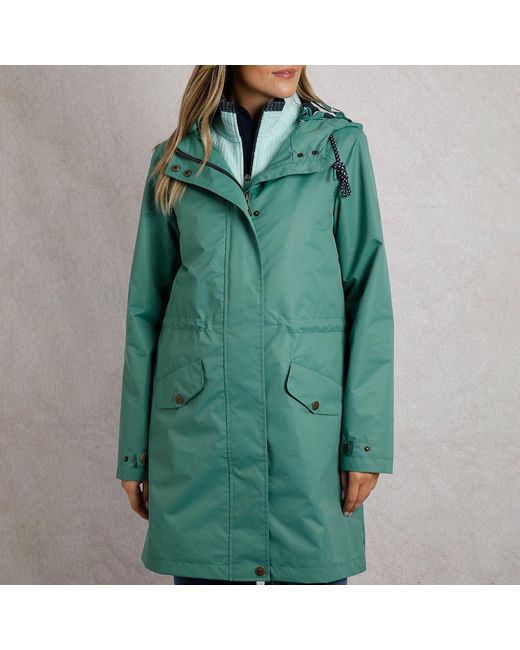 Weird Fish Green Delara Showerproof Jacket