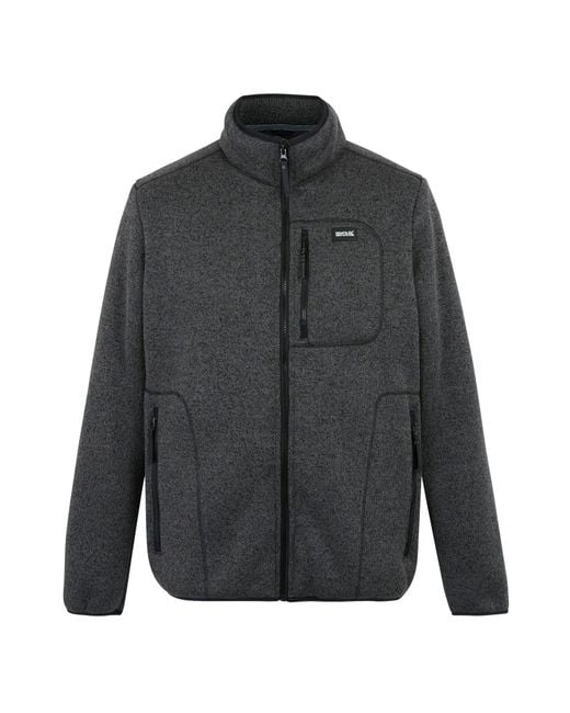 Regatta Gray Fleece Jacket Barlee Polyester