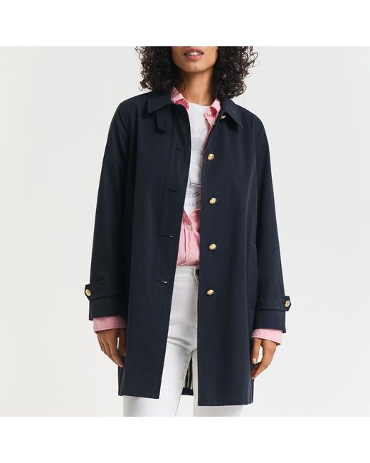 Gant Blue Nautical Button Down Car Coat
