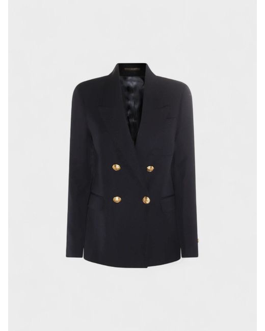 Palm Angels Blue Waistband Double Jacket