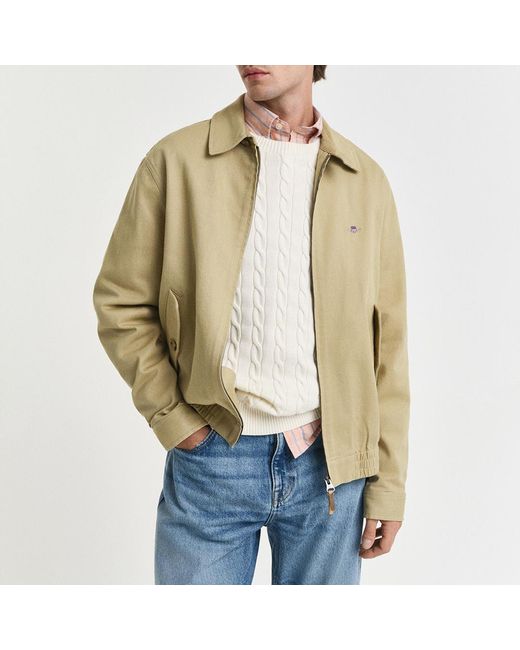 Gant Natural Cotton Twill Jacket