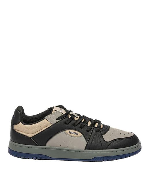 Boss Black Charcoal Contrast Hadrian Trainers